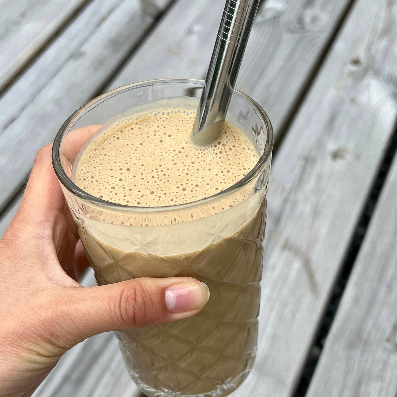 Kaffe smoothie | Smoothie med kaffe og peanutbutter