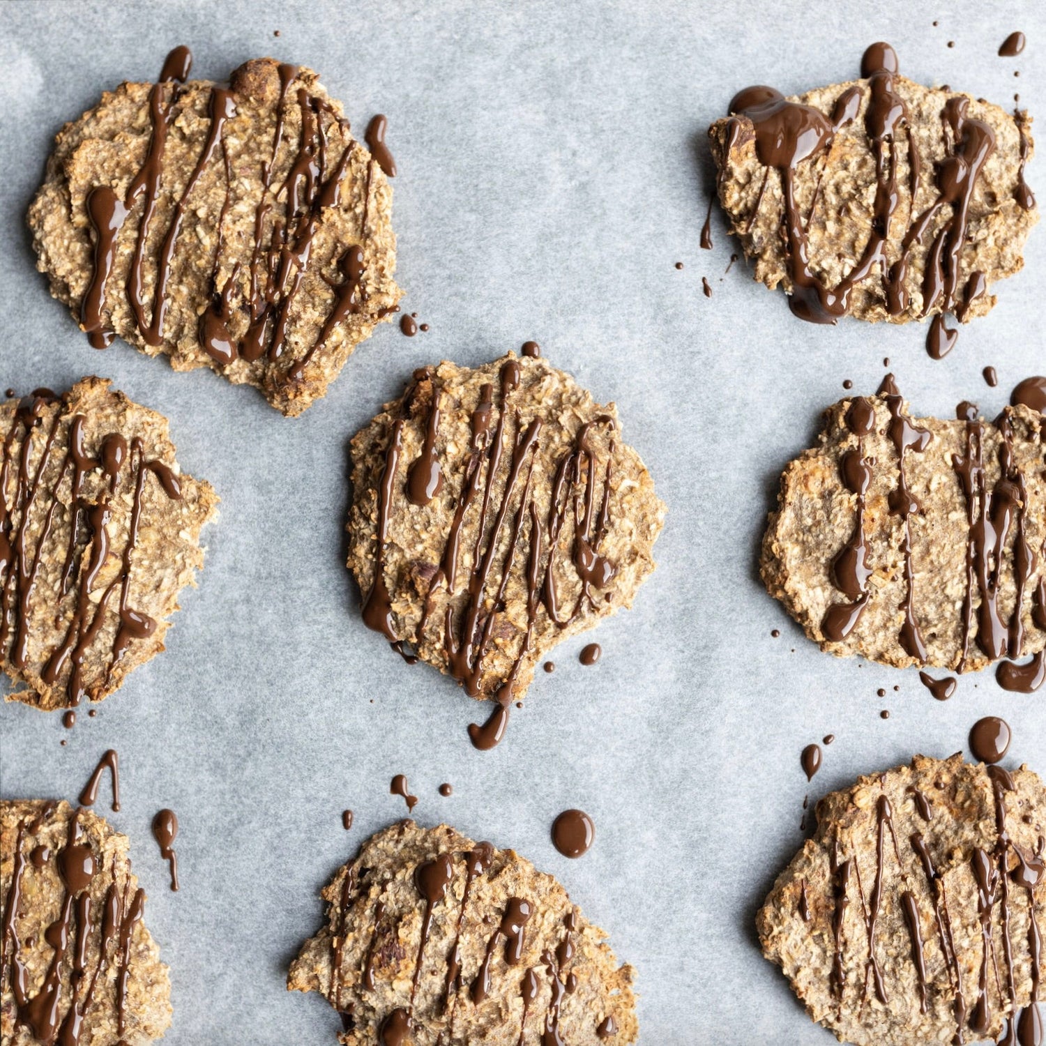 Nøddecookies | Cookies med bananer, havregryn og mandler
