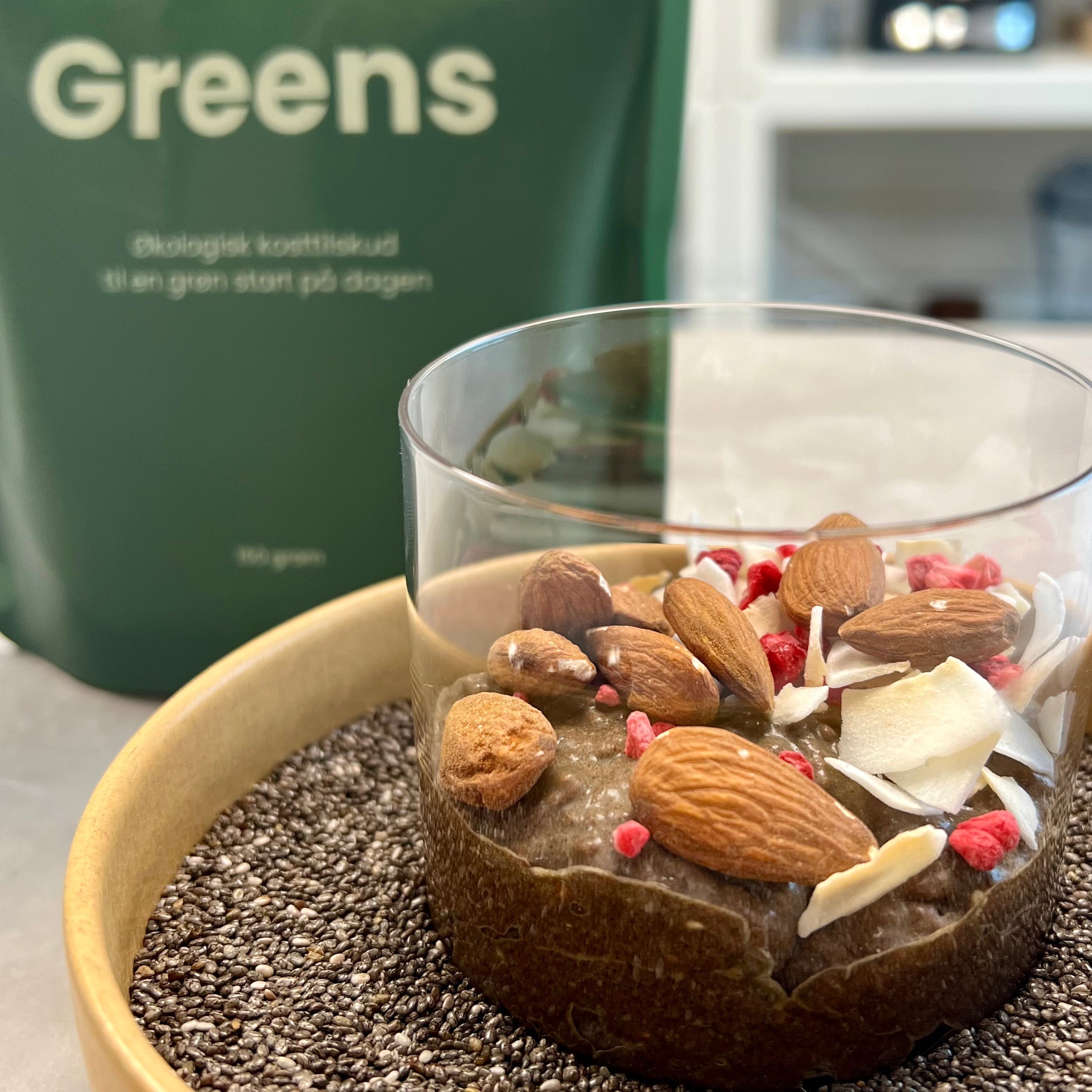 Chiagrød med GREENS | Chiagrød med kosttilskud