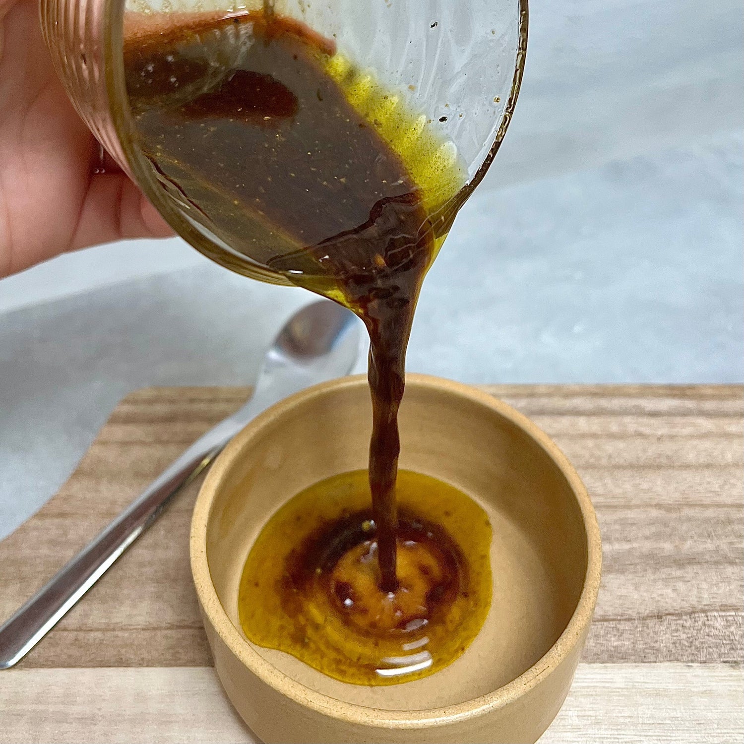 Vinaigrette med æblecidereddike | Olie eddike dressing med hvidløg og ingefær