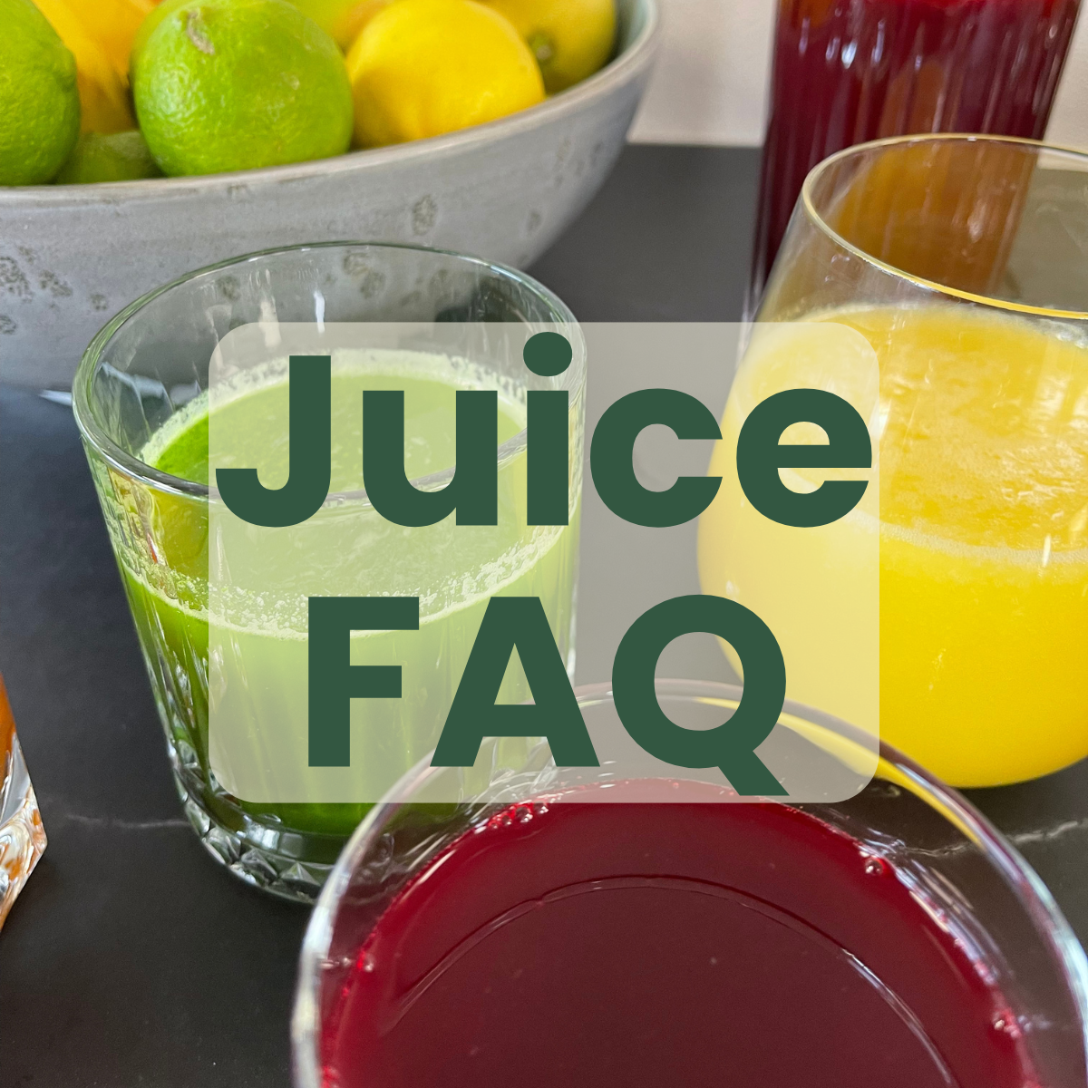 Juice FAQ - Ofte stillede spørgsmål om juice