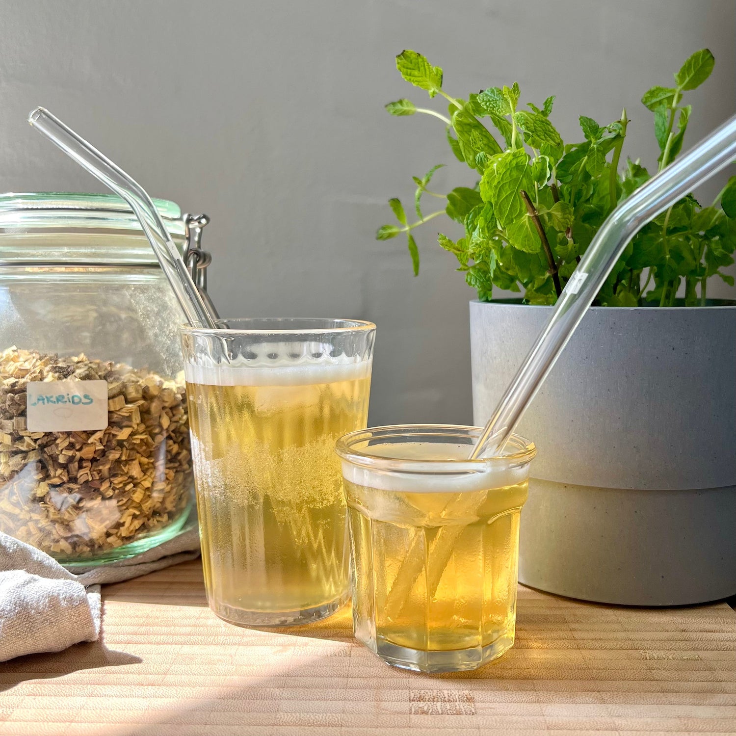 Lakrids og mynte iste