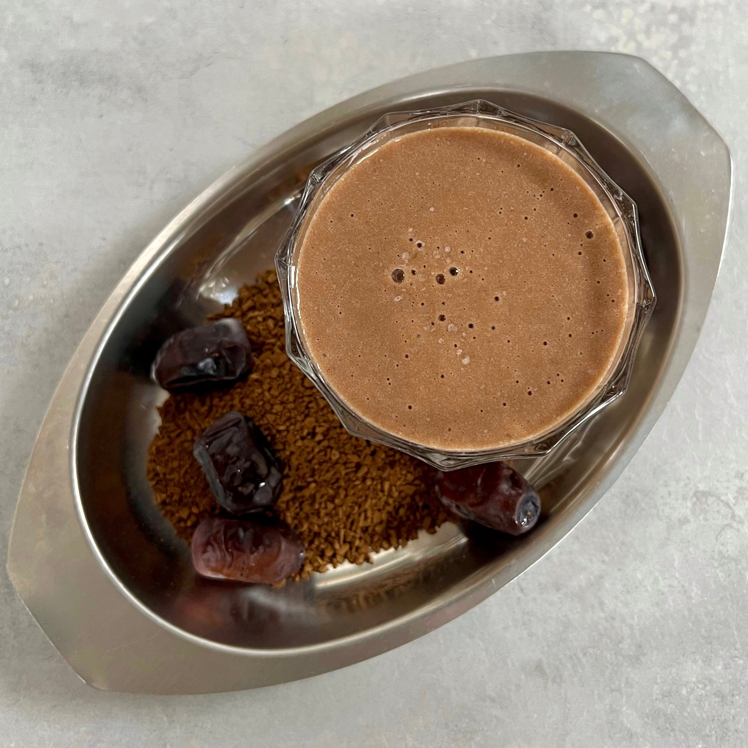 Morgensmoothie | Smoothie med kaffe og blomkålsris