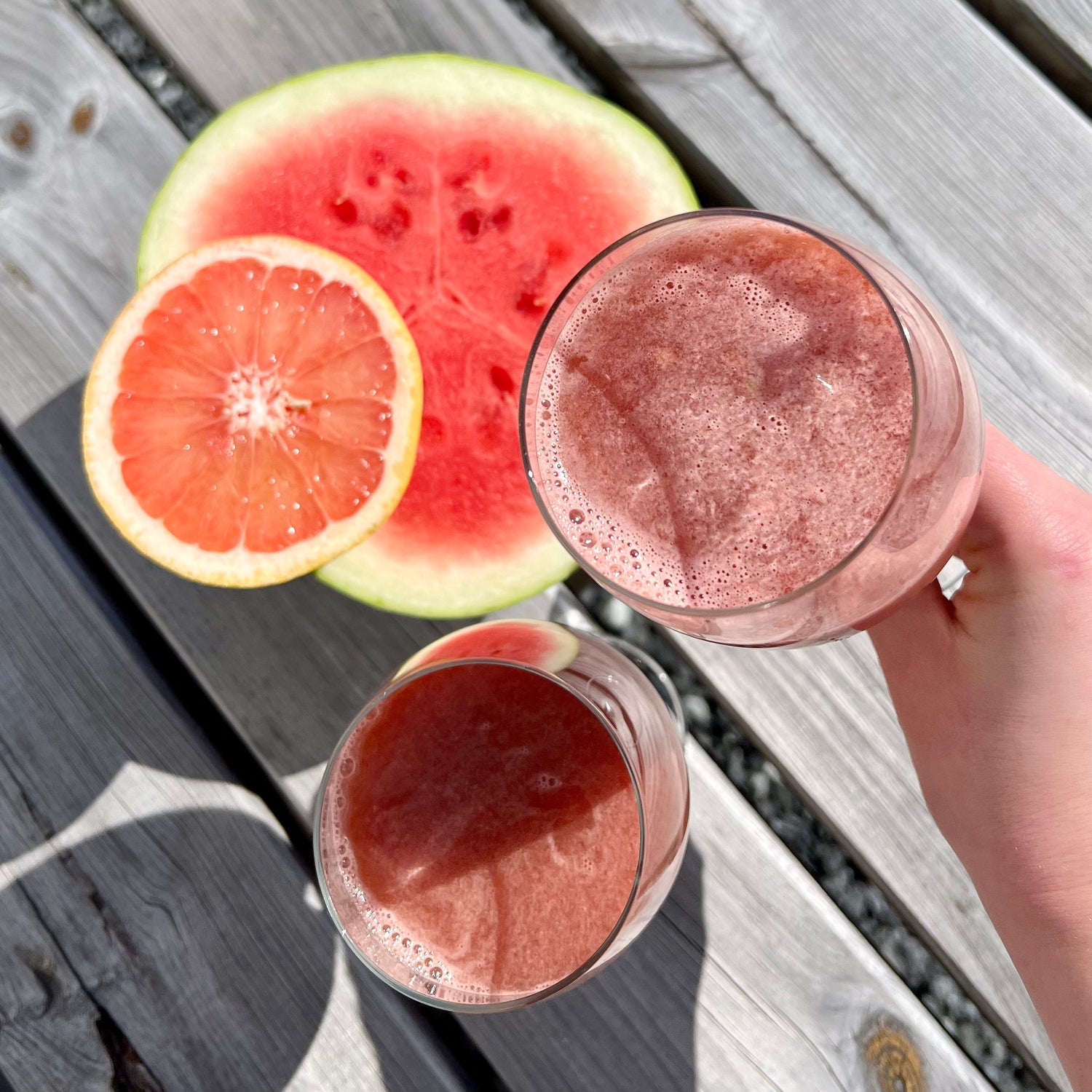 Vandmelonjuice | Juice med vandmelon og grape