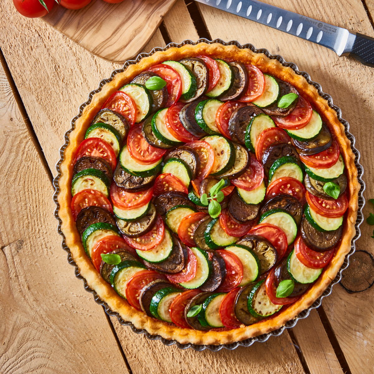 De Buyer Perforeret Tærteform, 28 cm