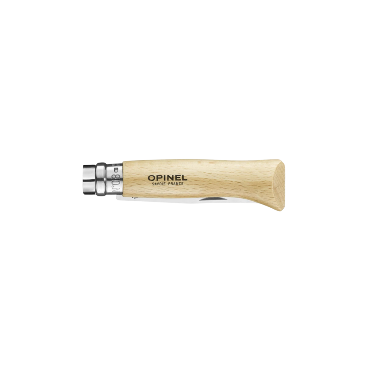 Opinel No. 8 Stainless Steel foldekniv, 8,5 cm, Bøg
