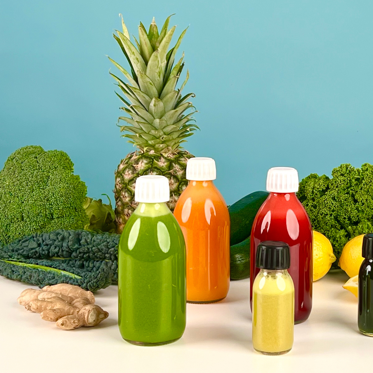 Juiceflaske 6 stk. 300 ml