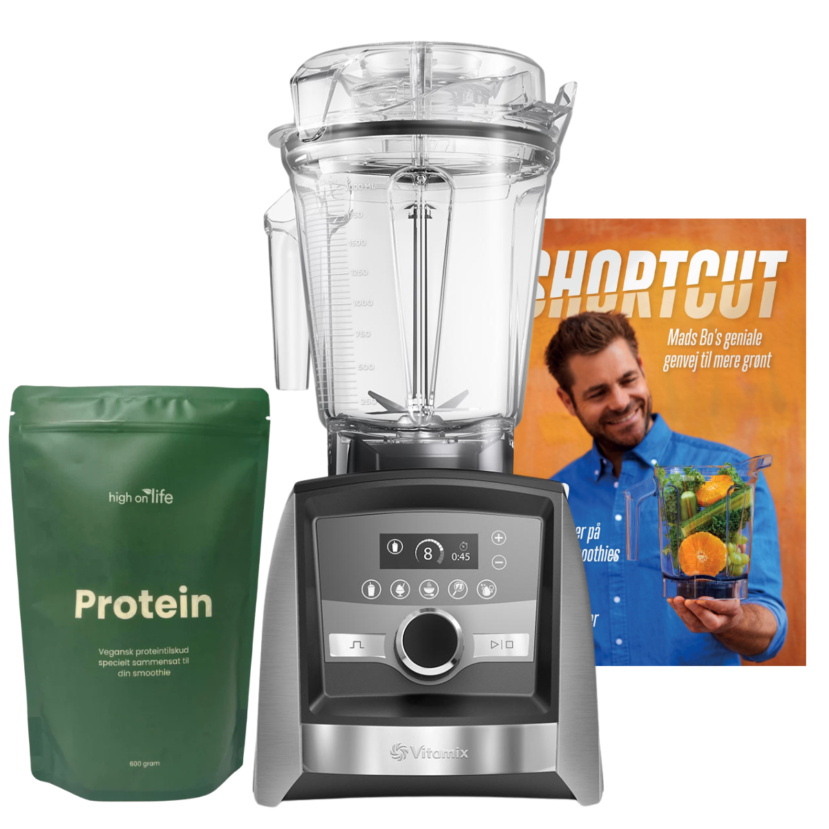 Vitamix A3500i inkl. Smoothie kit, Børstet stål