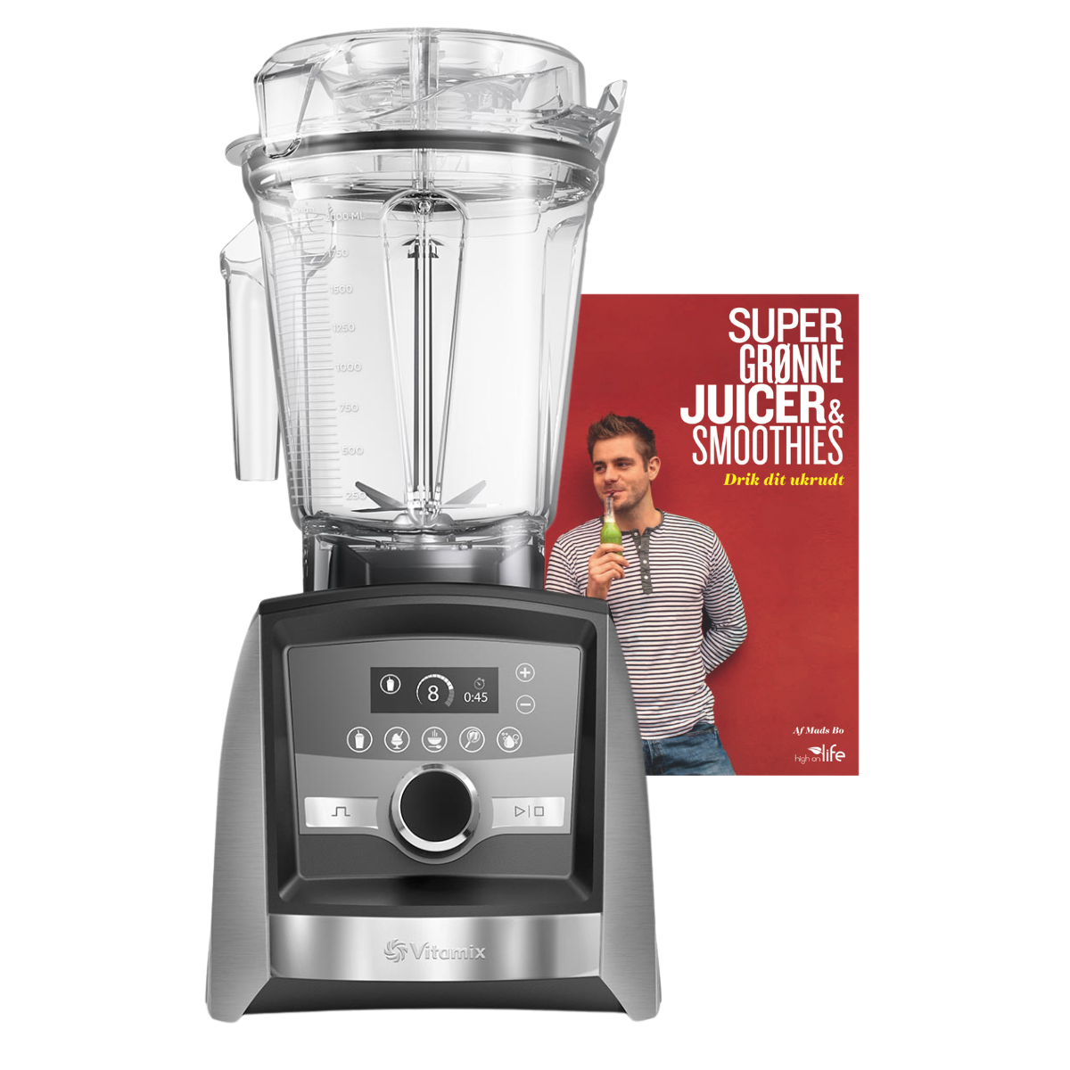 Vitamix Ascent A3500i, Børstet stål - inkl. gratis bog