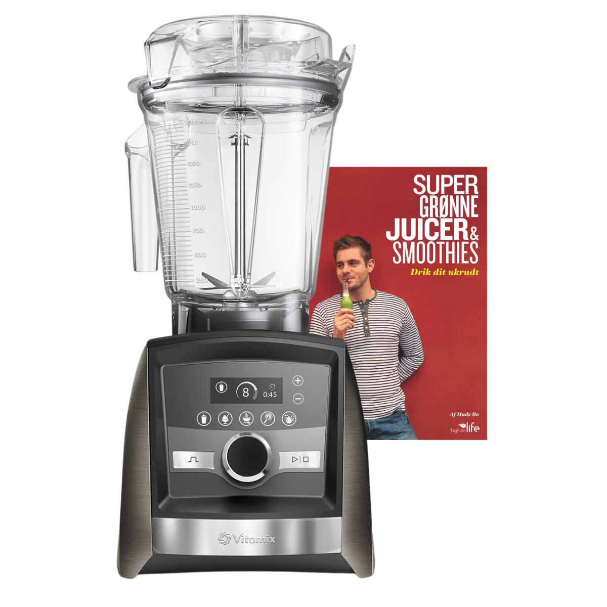 Vitamix Ascent A3500i, Sort stål - inkl. gratis bog