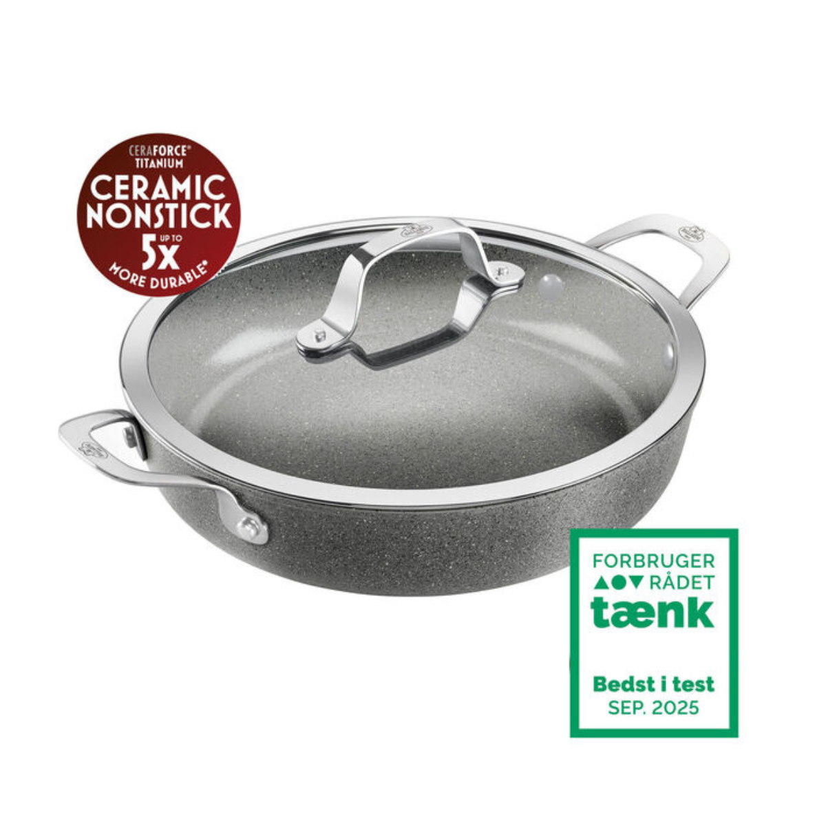 Zwilling Ballarini Salina Keramisk Serveringspande med låg, 28 cm