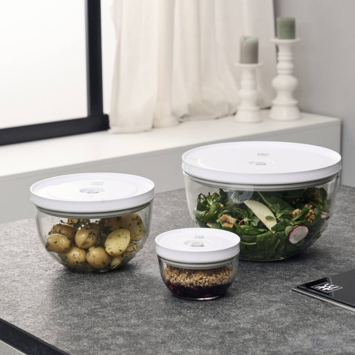 Zwilling Vakuum Skålesæt, Glas