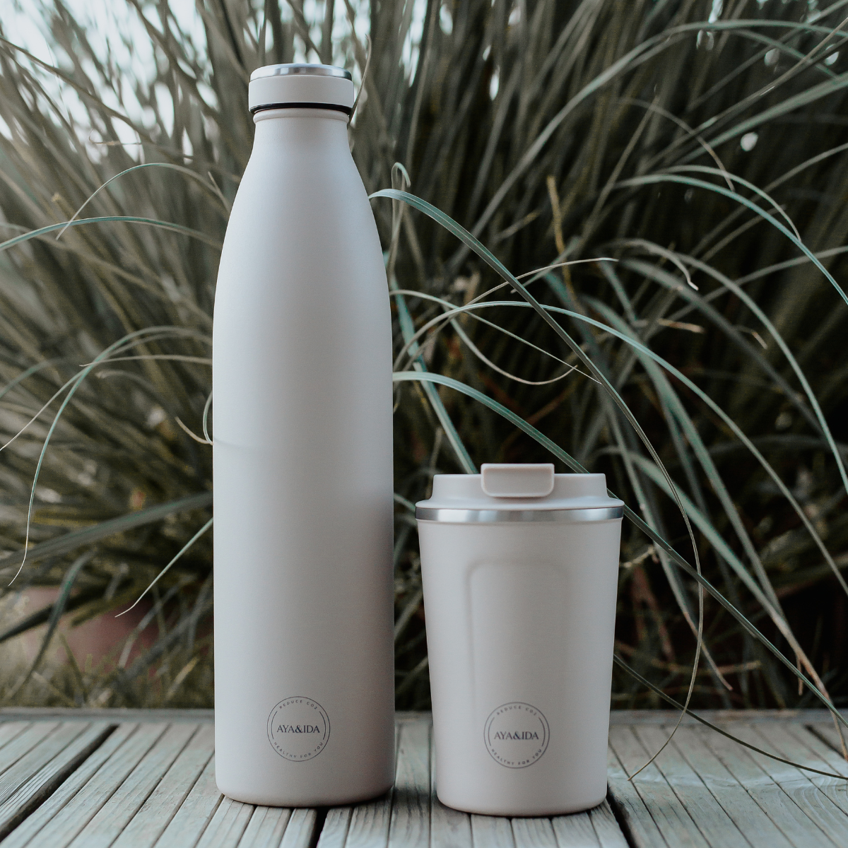 AYA&IDA Drikkeflaske 750 ml, Beige