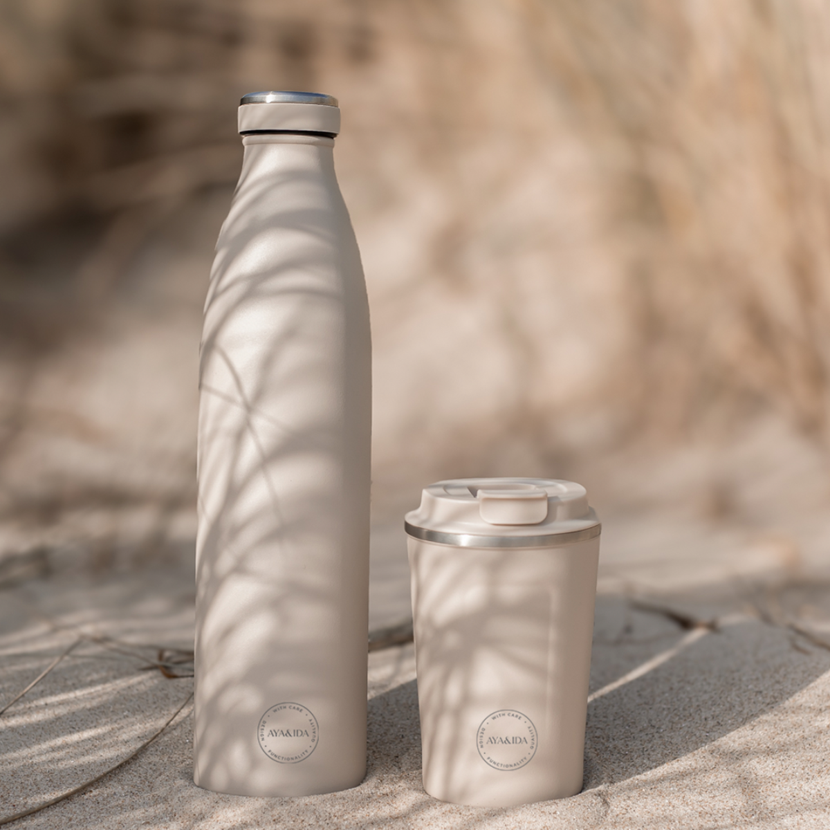AYA&IDA Drikkeflaske 500 ml, Beige