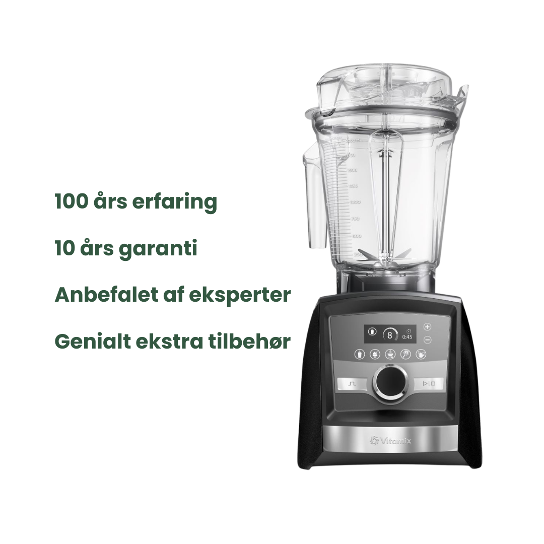 Vitamix Ascent A3500i, Sort Stål - Jubilæumsmodel