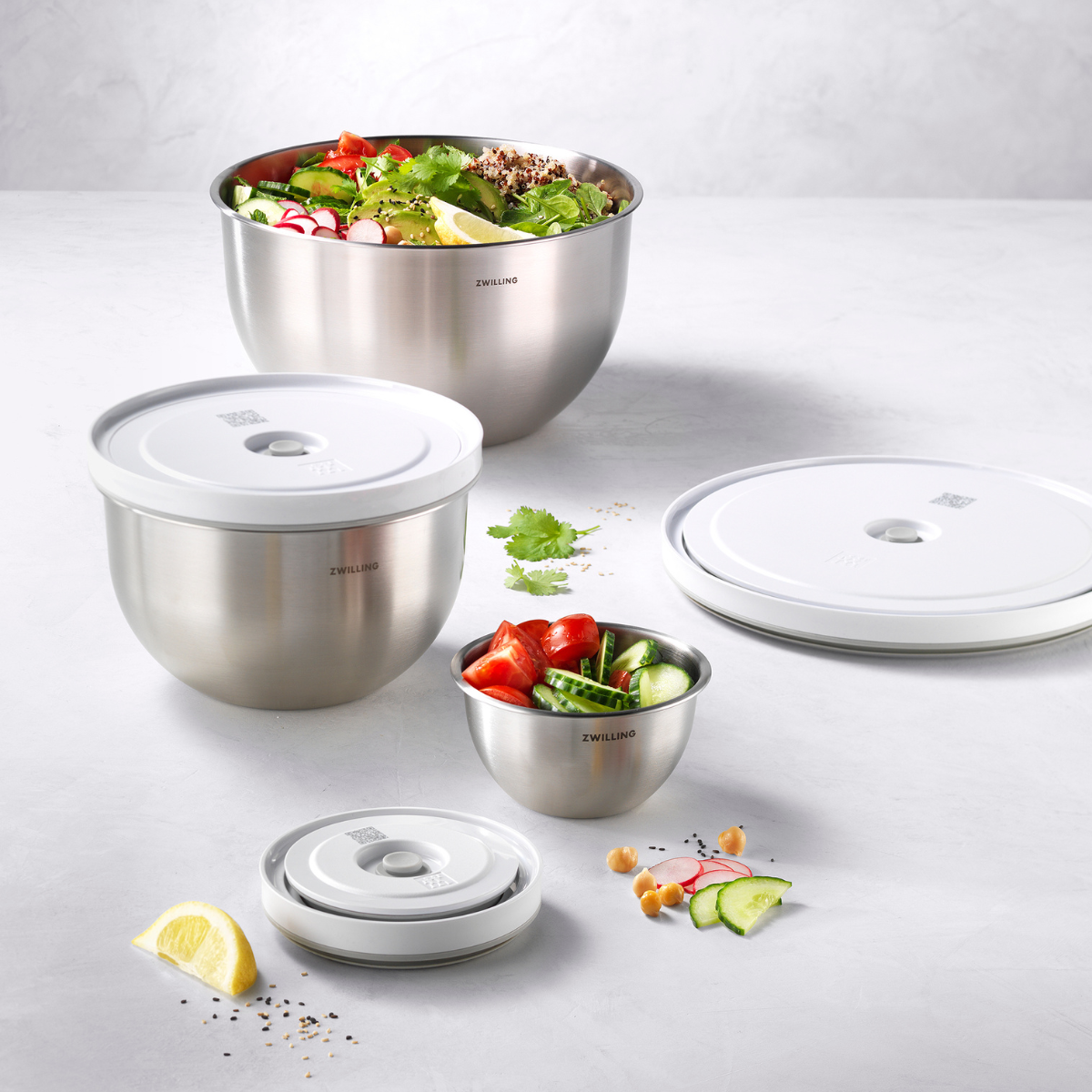 Zwilling Vakuum Skålesæt, Stål