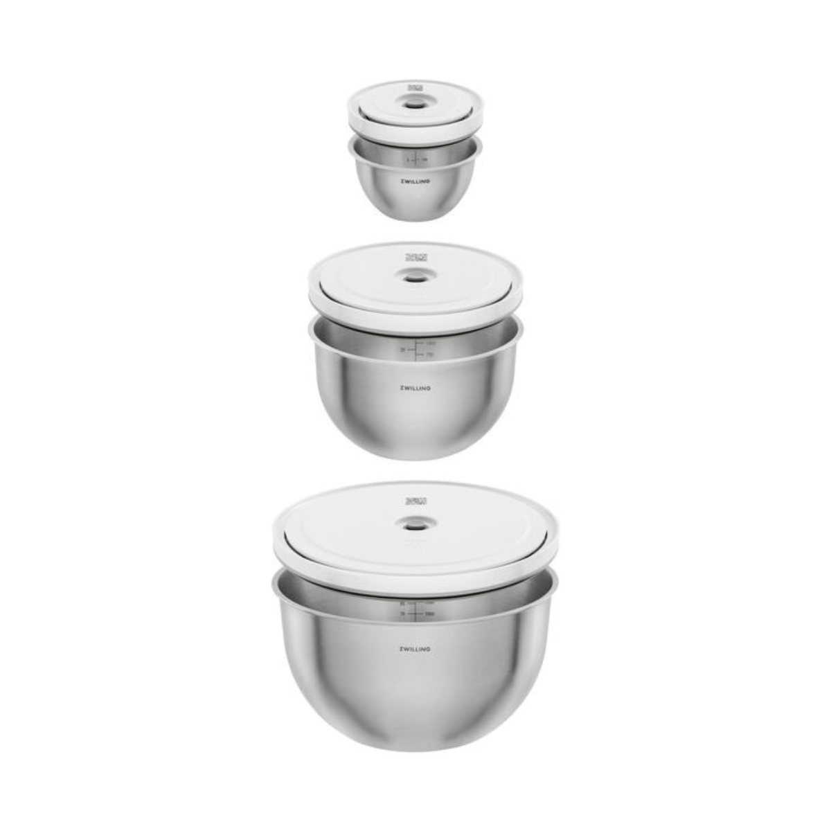 Zwilling Vakuum Skålesæt, Stål