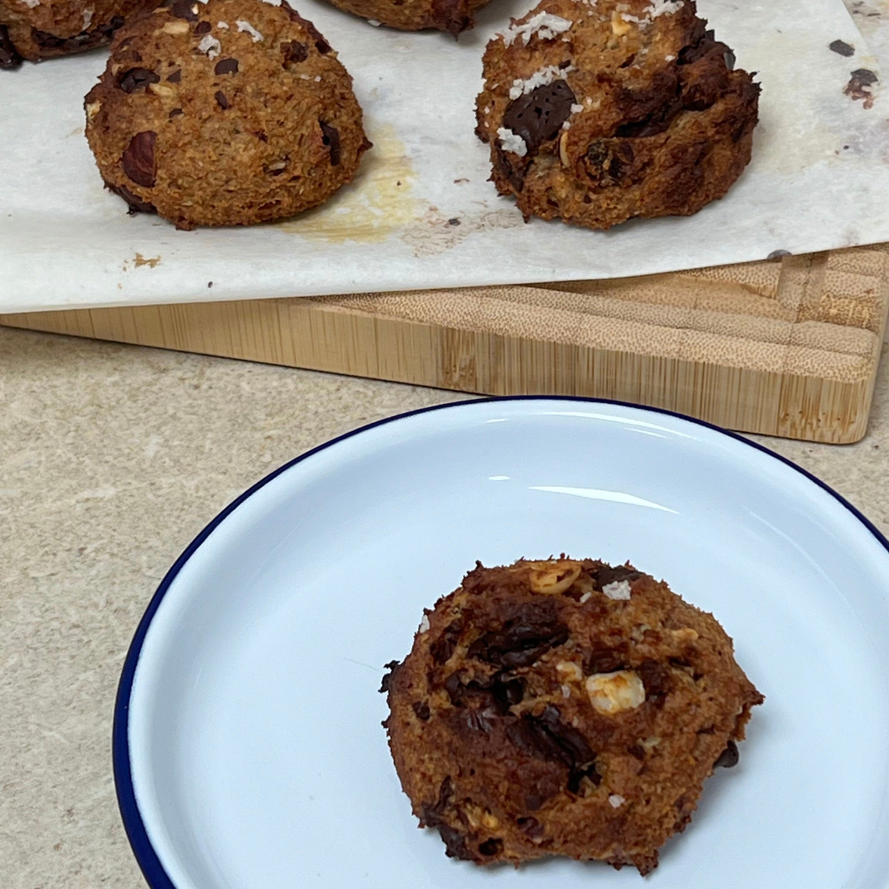 Cookies med 4 ingredienser | Cookies med chokolade og hasselnødder