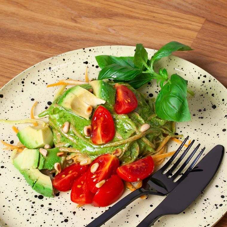 Grøn Pasta Pesto Sauce | Pastaret med basilikum, pinjekerner og hvidløg