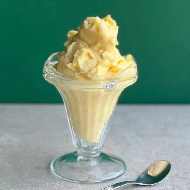 Nem Mango og kokossorbet | Nicecream med mango og kokosmælk