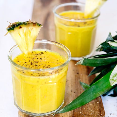 Sov godt smoothie | Smoothie med ananas, banan og mandler