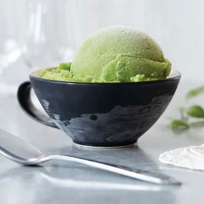 Lime og æble sorbet | Nicecream med grønne druer og æble