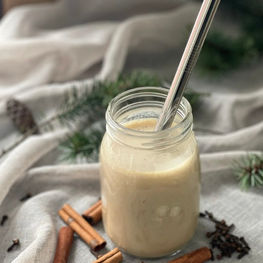 Jule latte smoothie | Smoothie med banan og ingefær