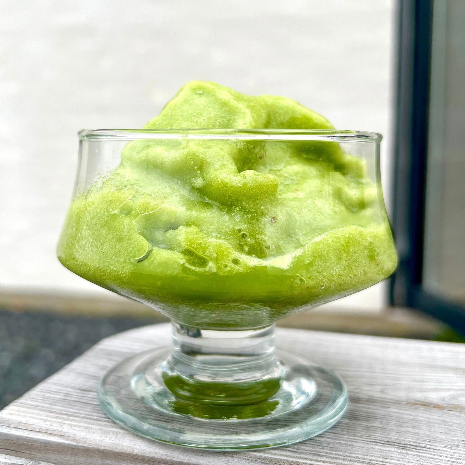 Lime og æble sorbet | Nicecream med grønne druer og æble