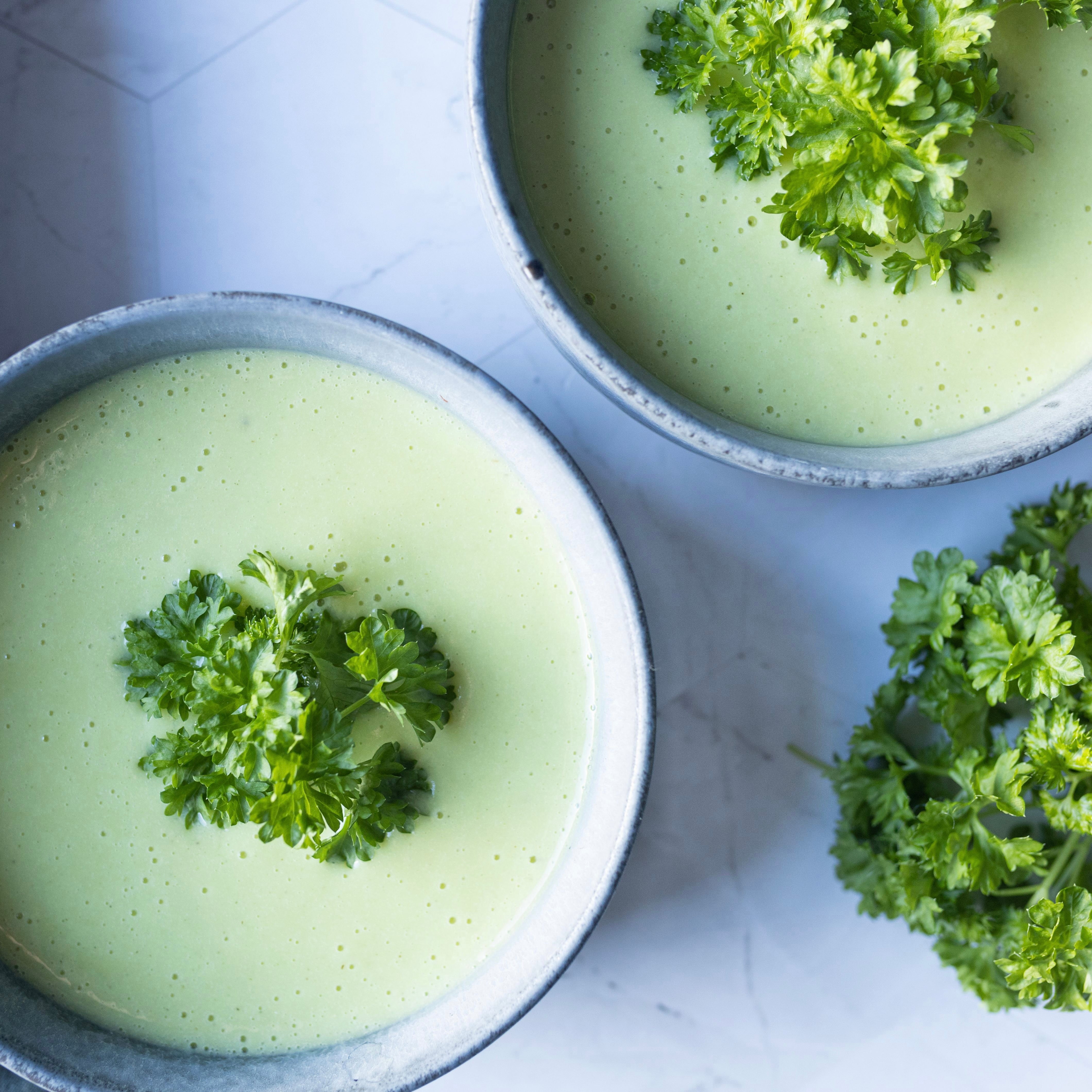 Kartoffel-porre suppe | Suppe med kartoffel, porre og persille