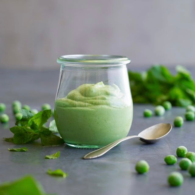 Mynte Mousse | Smoothie med ærter, mynte og lime