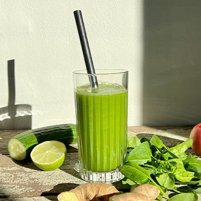  Green cucumber | Smoothie med agurk, spinat og lime