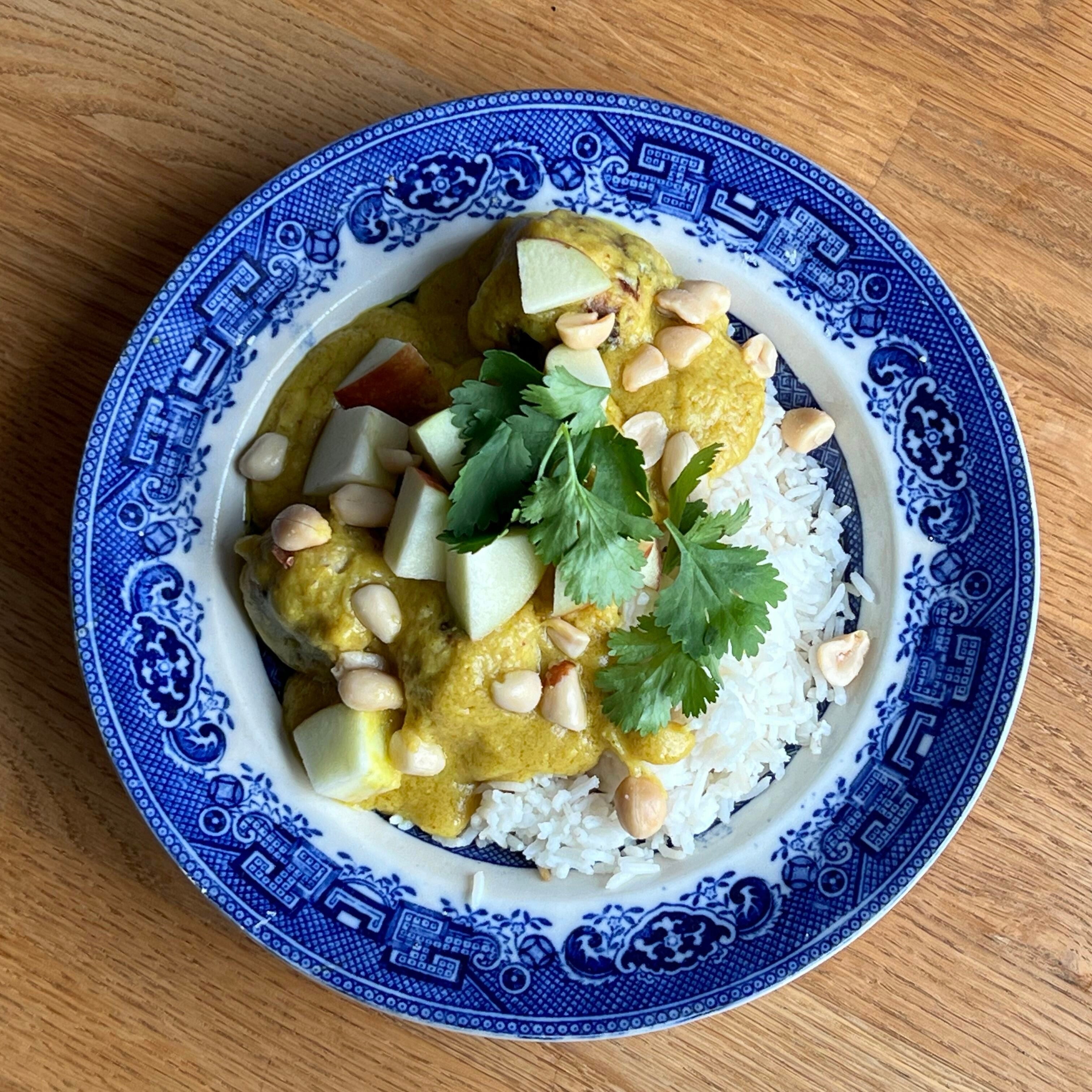 Vegansk boller i karry | Vegansk boller i karry med tofu