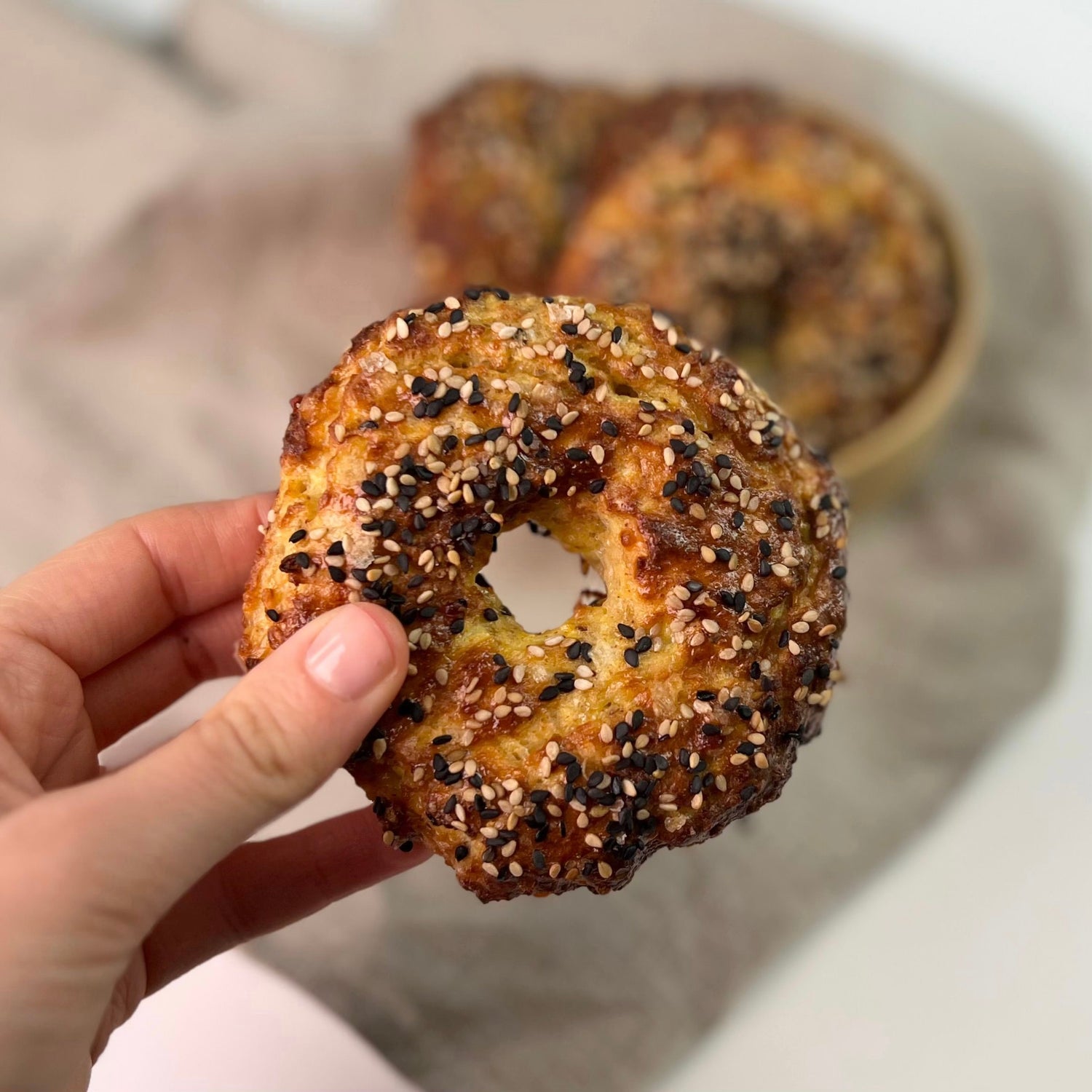 Blomkålsbagel | Bagels med blomkål og mozzerella