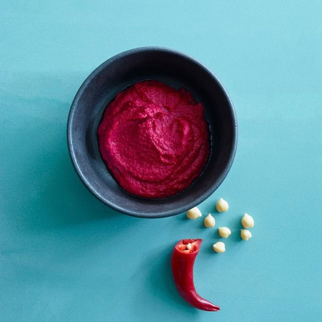 Spizy Beet Hummus | Hummus af rødbede og kikærter