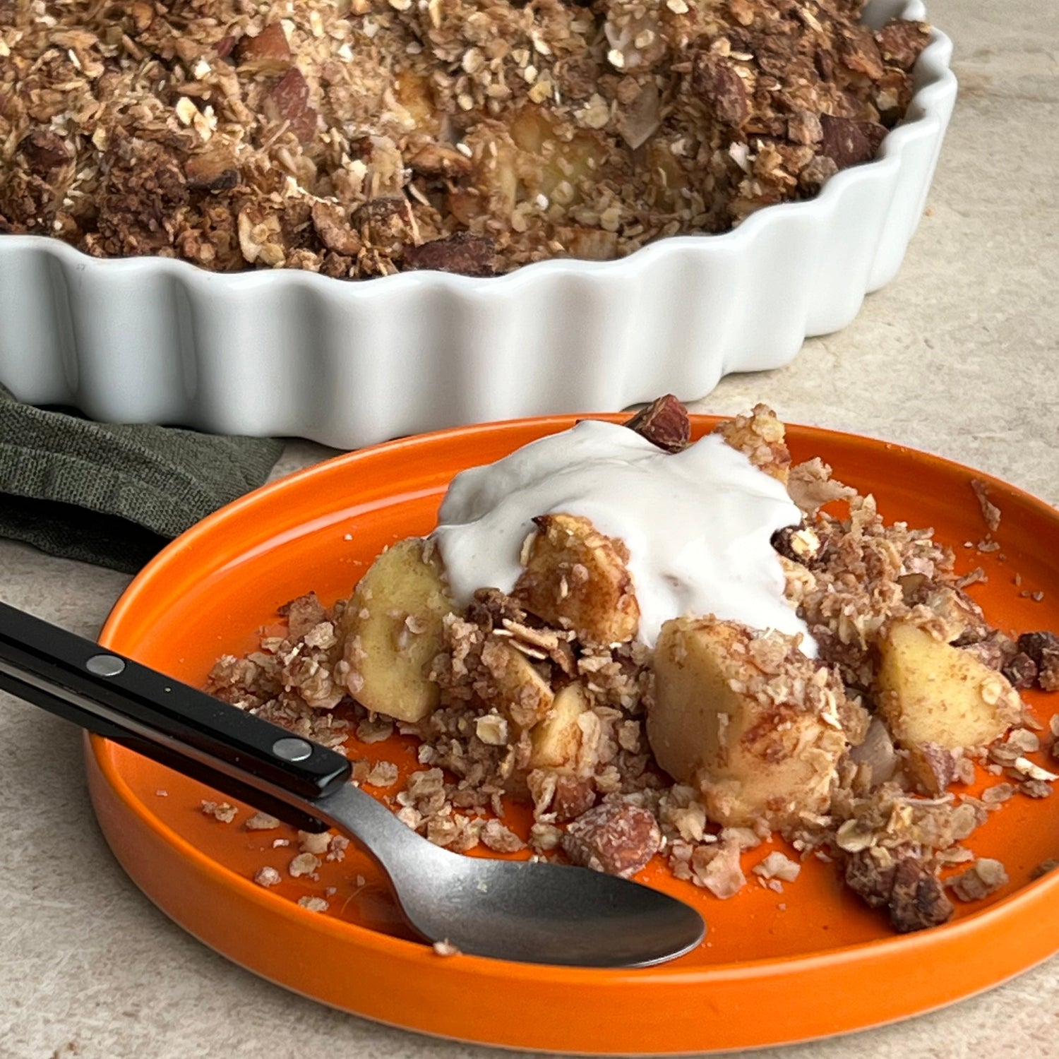 Æblecrumble | Nem æblekage