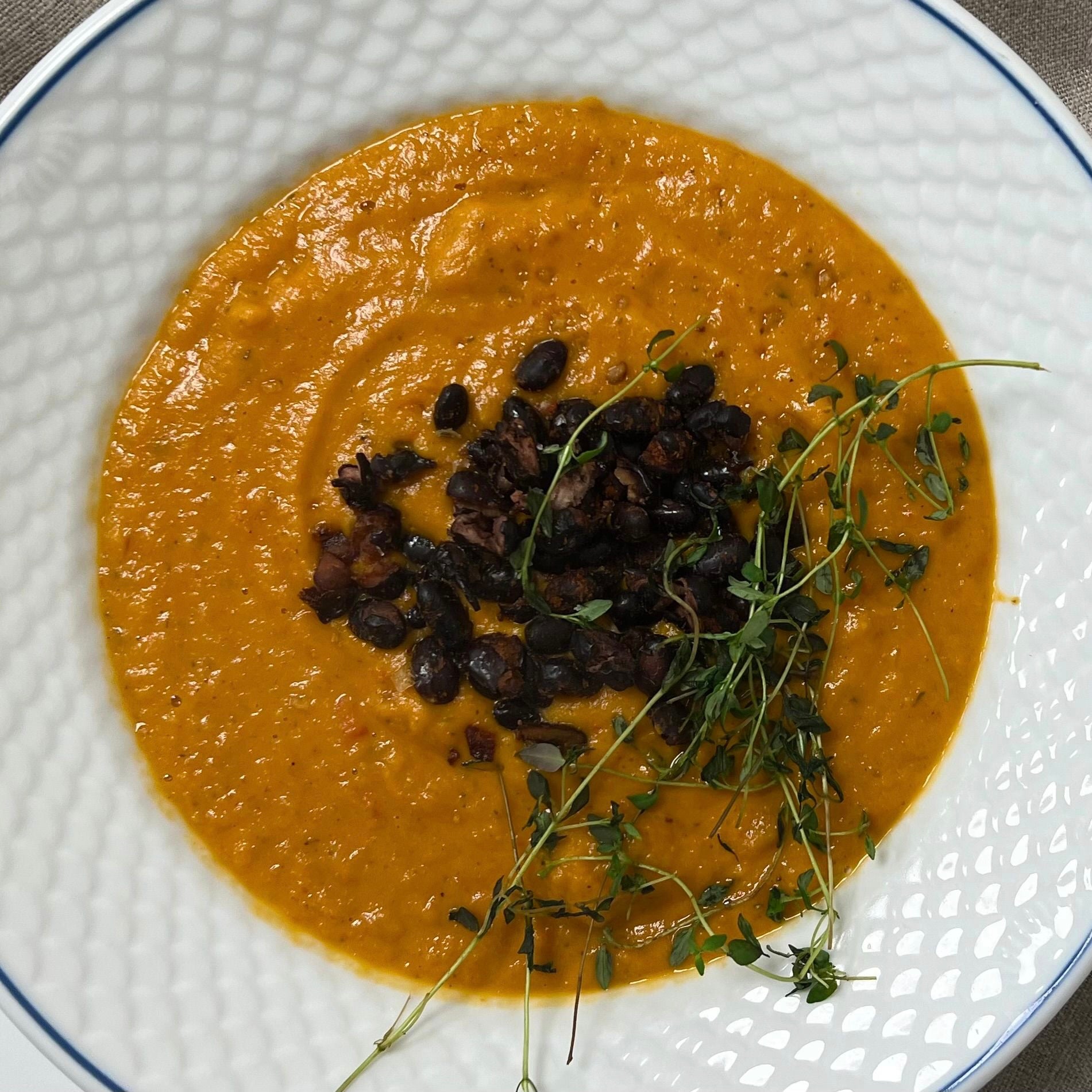 Butternut suppe | Butternut suppe med peberfrugt og squash