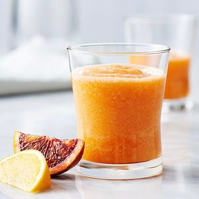 Påske slush | Smoothie med appelsin, gurkemeje og banan