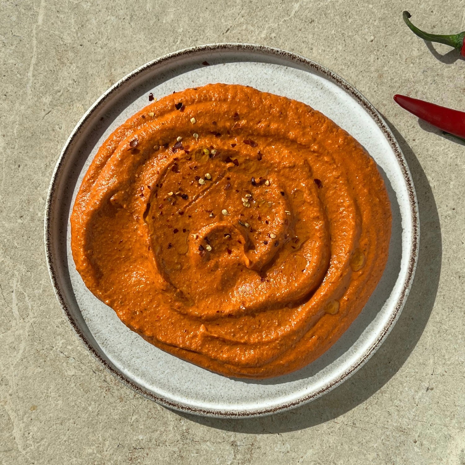 Romesco sauce | Romesco sauce med peberfrugt og tomater