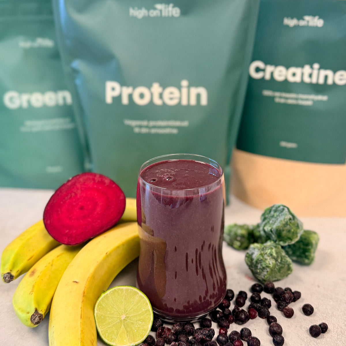 FITNESS smoothie | Smoothie med protein og spinat