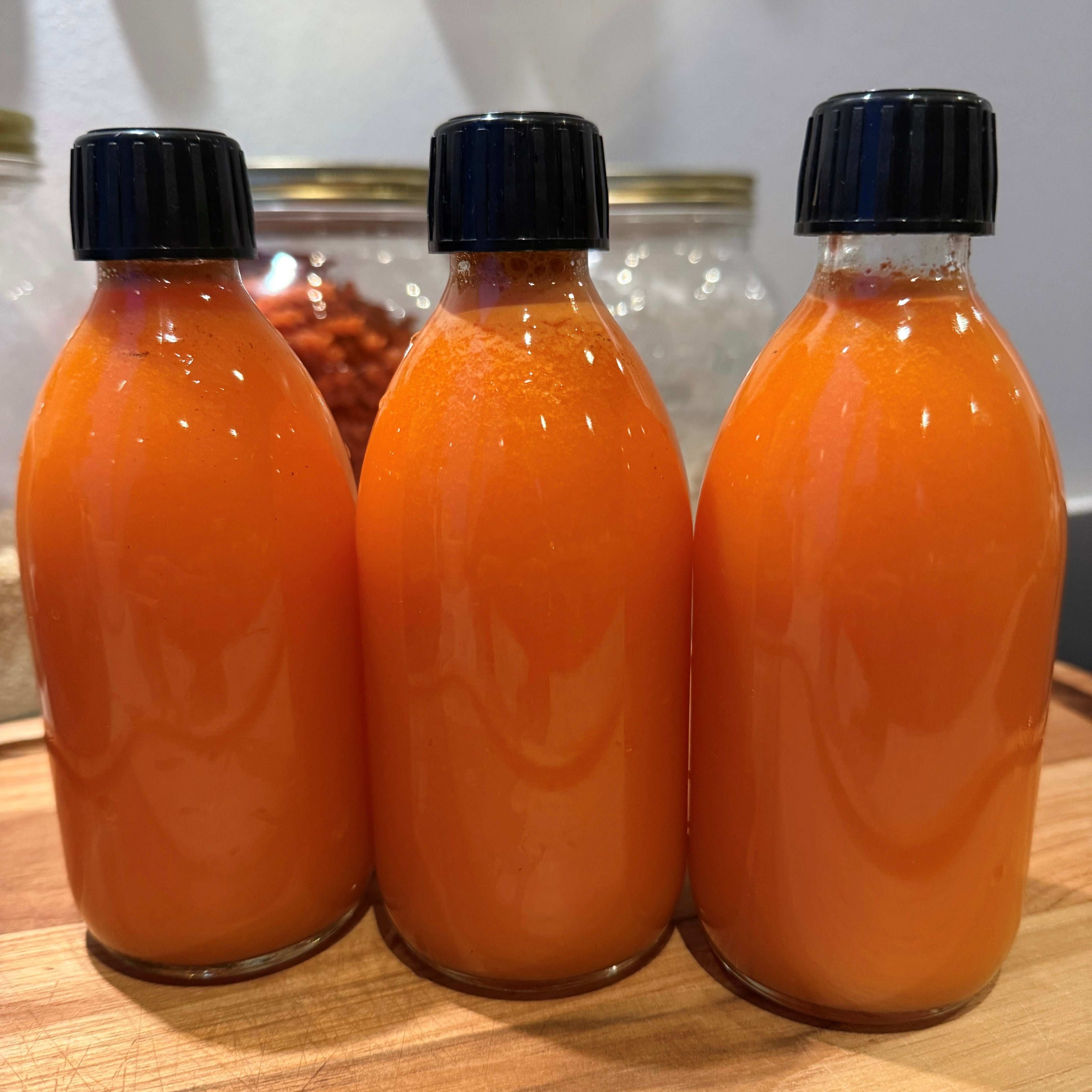 Orange Booster Juice | Juice med gulerødder og agurk