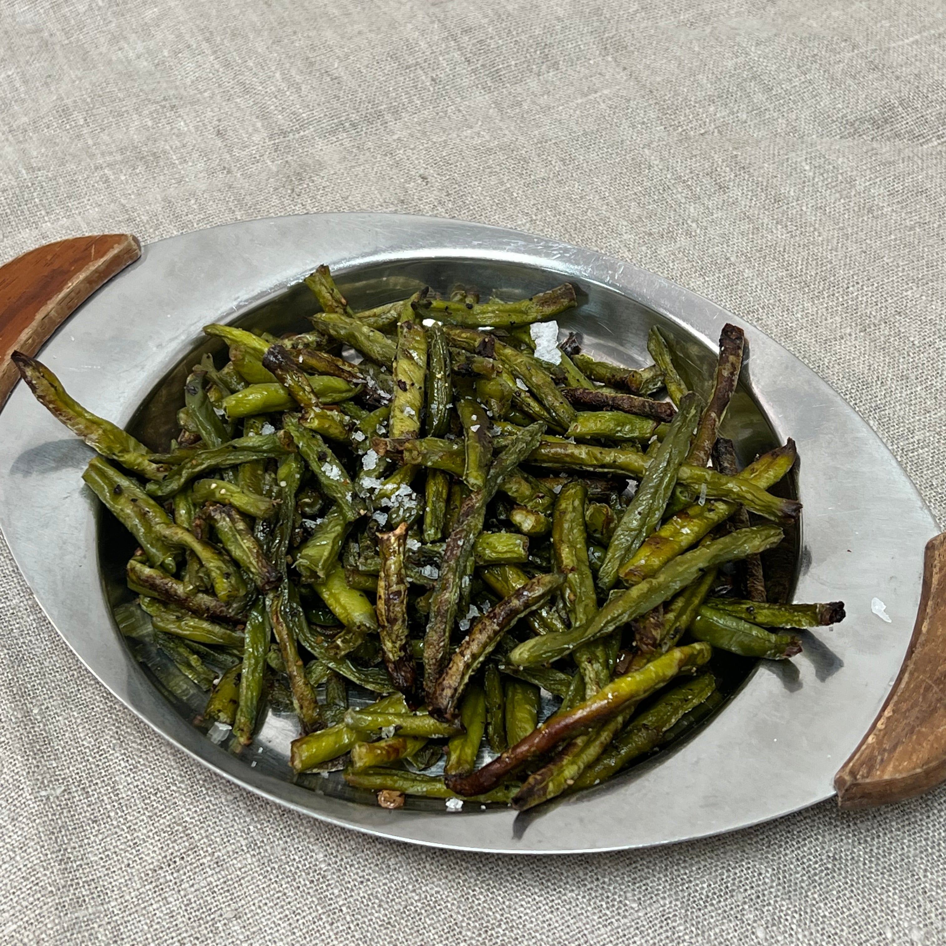 Ovnbagte bønner | Stegte grønne bønner