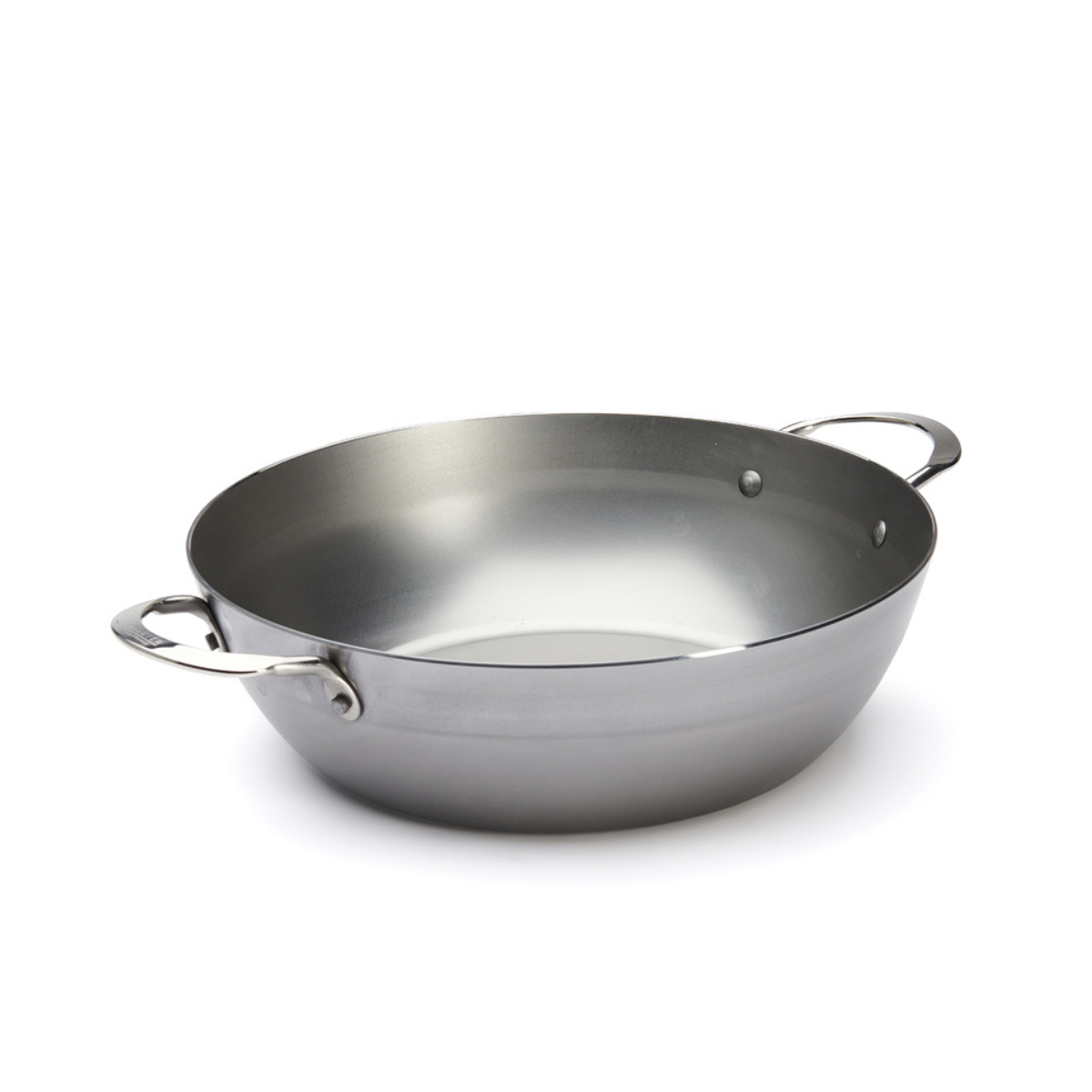 Curved steel wok MINERAL B 28cm - de Buyer