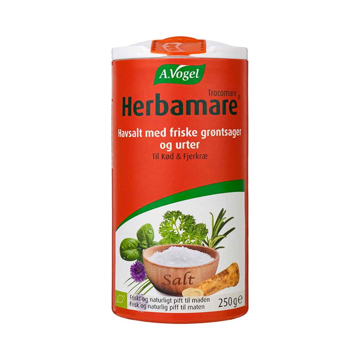 A.Vogel Herbamare ØKO Urtesalt Rød, 250 g