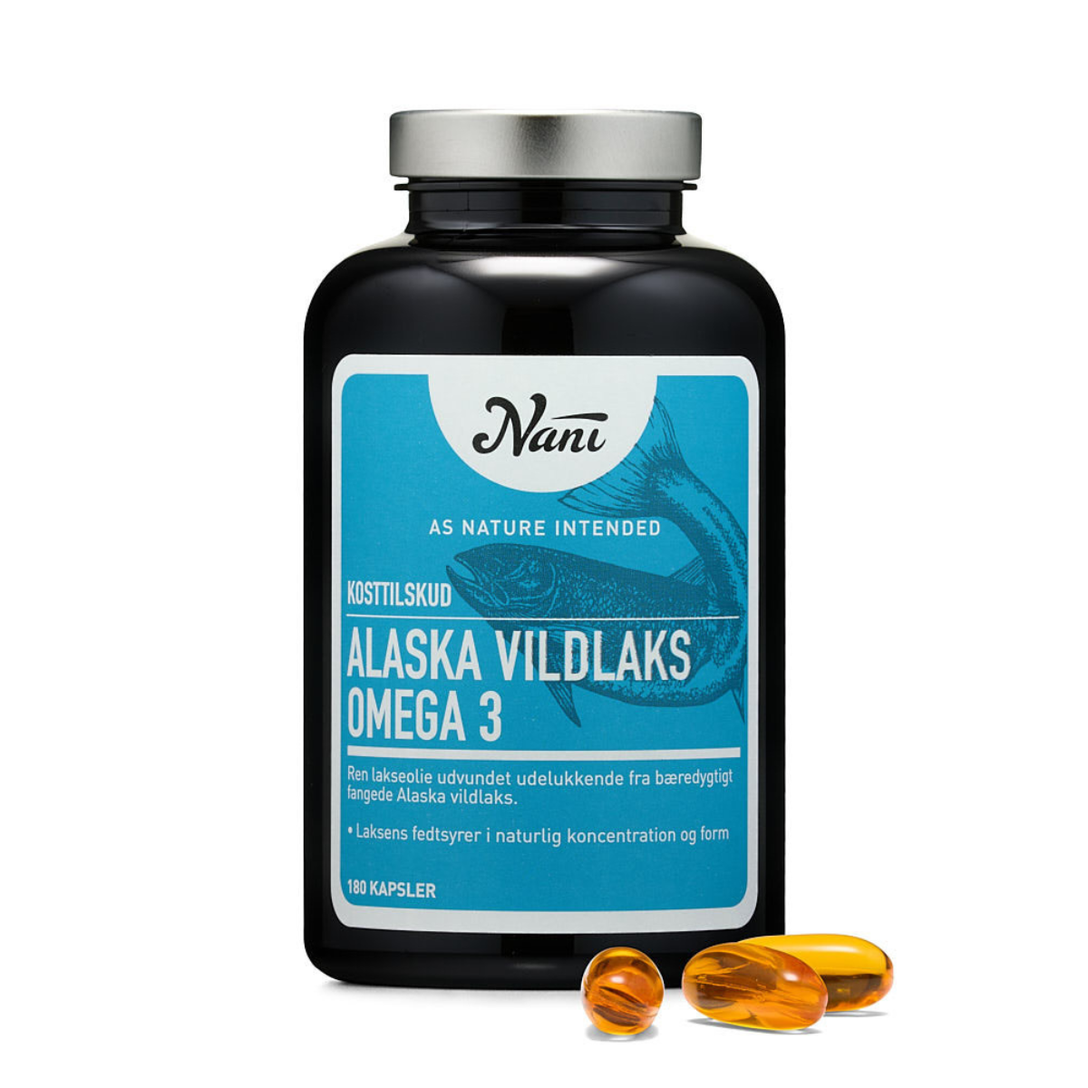 Nani Alaska Vildlaks Omega 3, 180 stk.