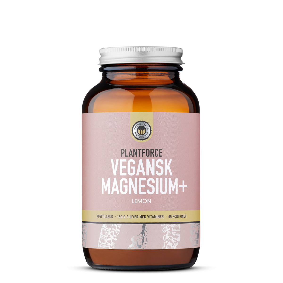 Plantforce Vegansk Magnesium+ Lemon, 160 g