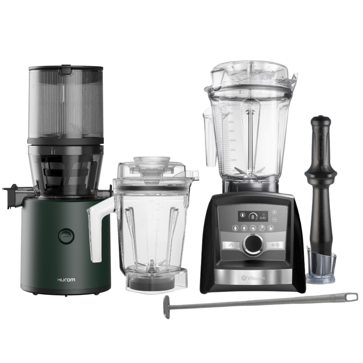 Det Ultimative Sæt, Vitamix Jubilæumsmodel + Hurom H320N, grøn