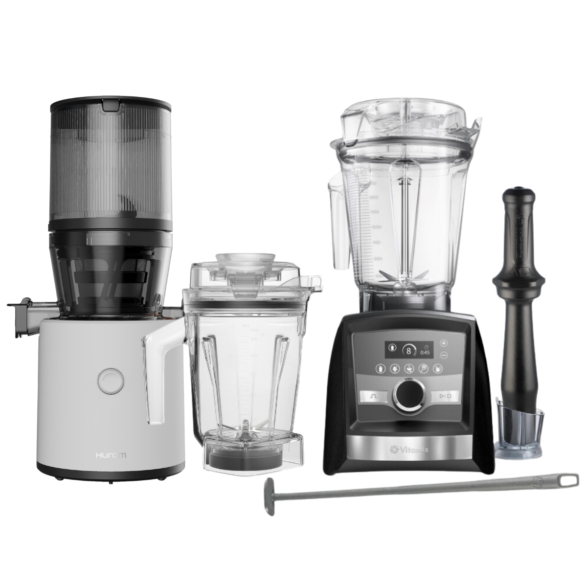 Det Ultimative Sæt, Vitamix Jubilæumsmodel + Hurom H320N, hvid