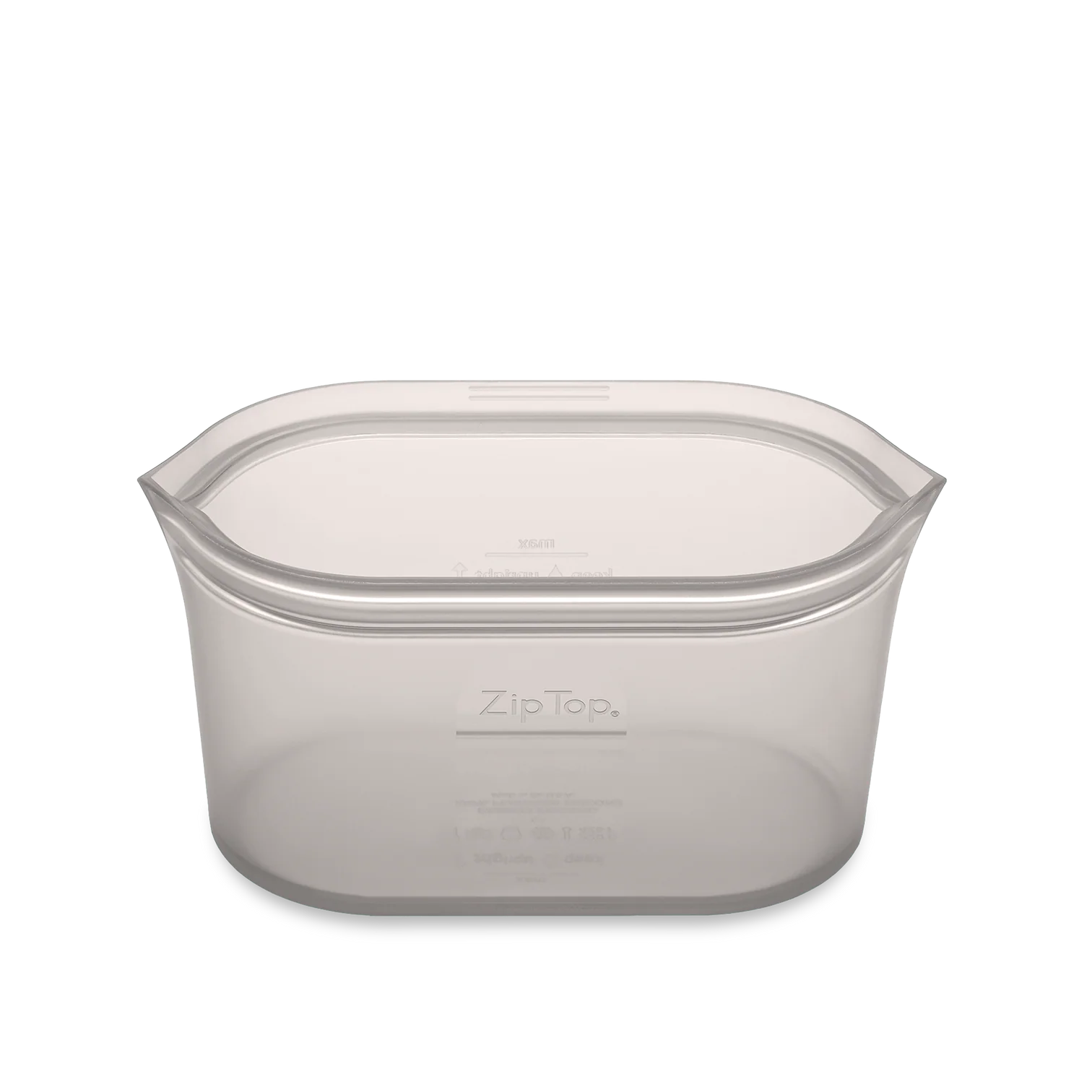 Zip Top Medium Beholder, Grå