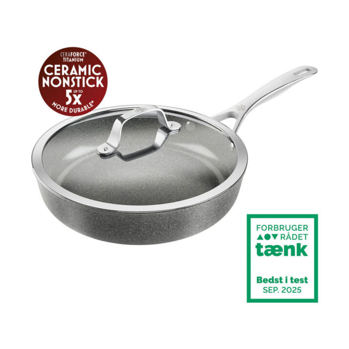 Zwilling Ballarini Salina Keramisk Sautepande med låg, 28 cm