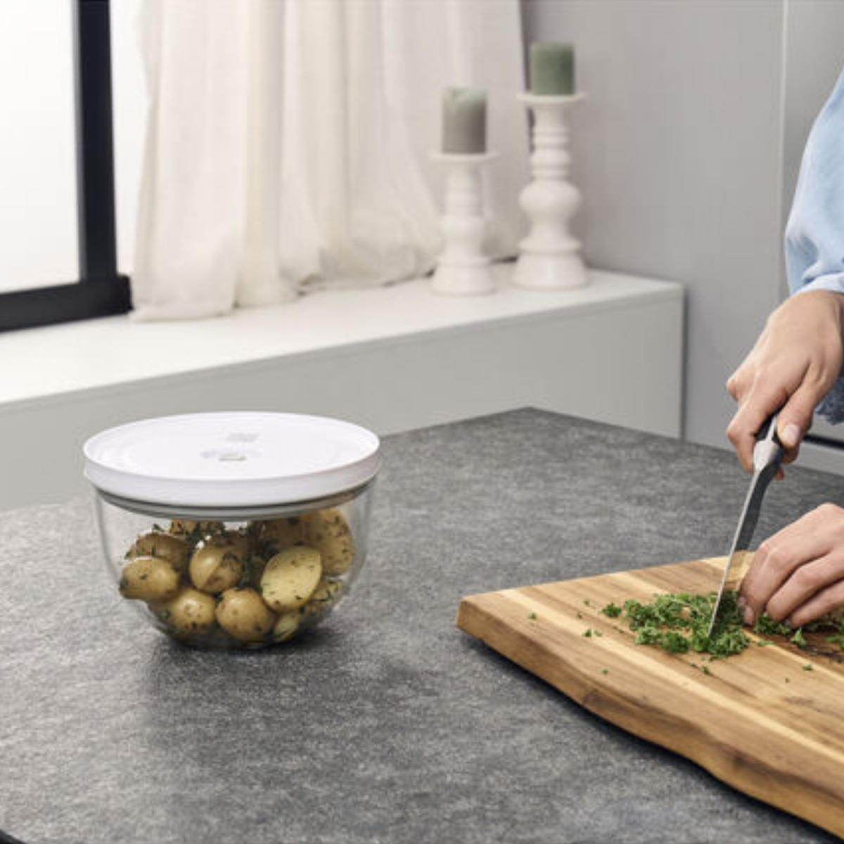 Zwilling Vakuumskål Glas, Medium